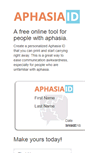 Mobile Screenshot of aphasiaid.com